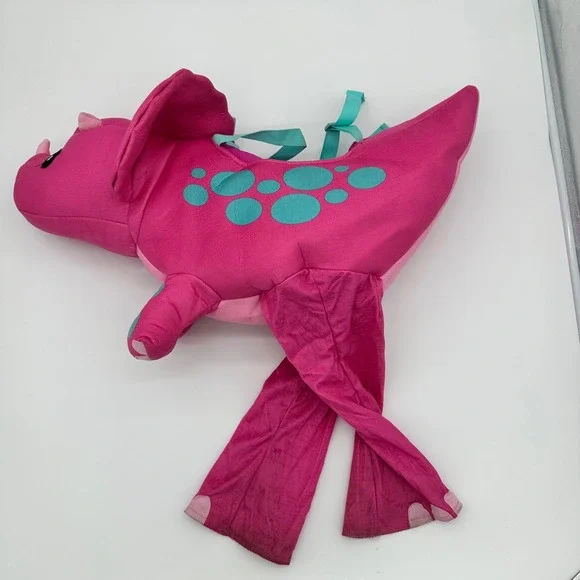 Spirit Halloween Kids Ride-In Pink Triceratops Dinosaur Costume One Size 966658 - Picture 3 of 8